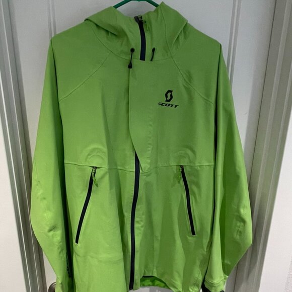 Men's L Lime Green Scott Softshell Ski Jacket - Picture 1 of 8